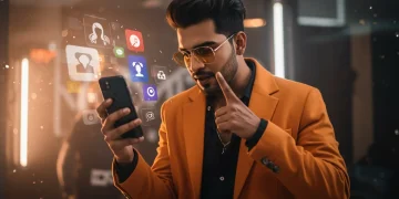 Celebrity interacting with social media, fashion trends 2025