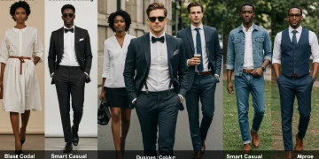 Diverse individuals confidently dressed for various occasions, showcasing different decoded dress codes from formal to casual.