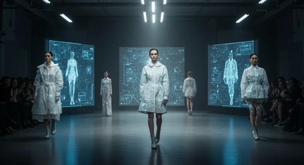 Digital Fabric Revolution: AI & Tech Influence 2025 US Fashion