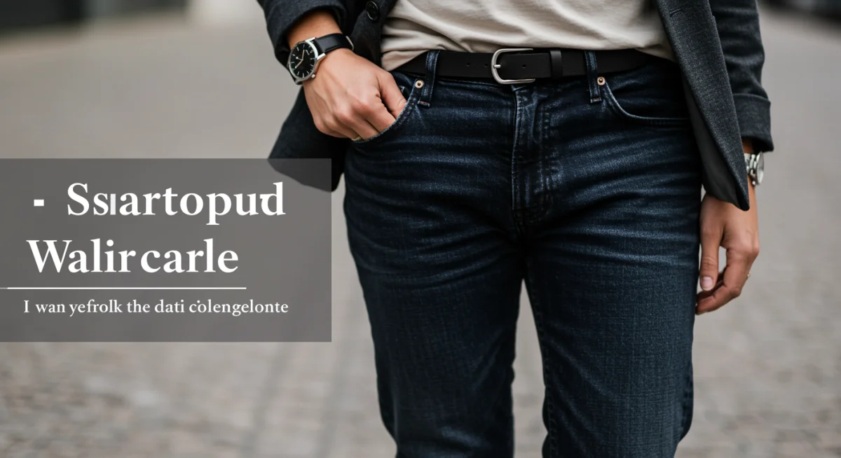 Smart casual outfit blending blazer, t-shirt, jeans, and sneakers