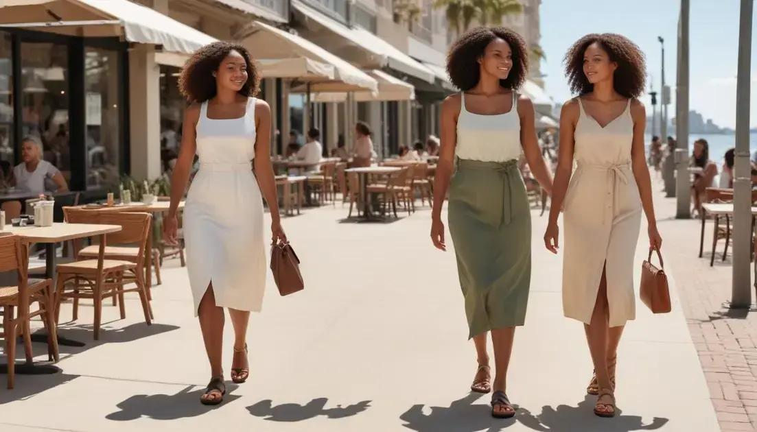 Five outfit formulas for errands, work and beach