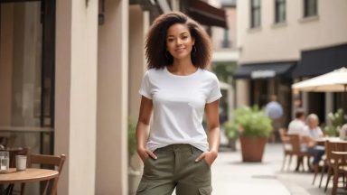 casual weekend outfits with cargo pants and baby tees: 5 looks