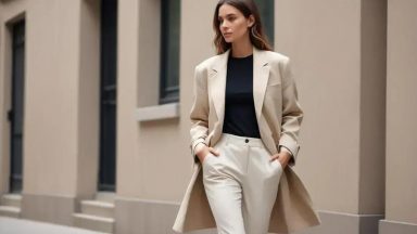 how to wear oversized blazers with slim sneakers: tips
