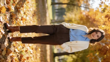 fall brunch outfits with cardigans and tailored pants tips